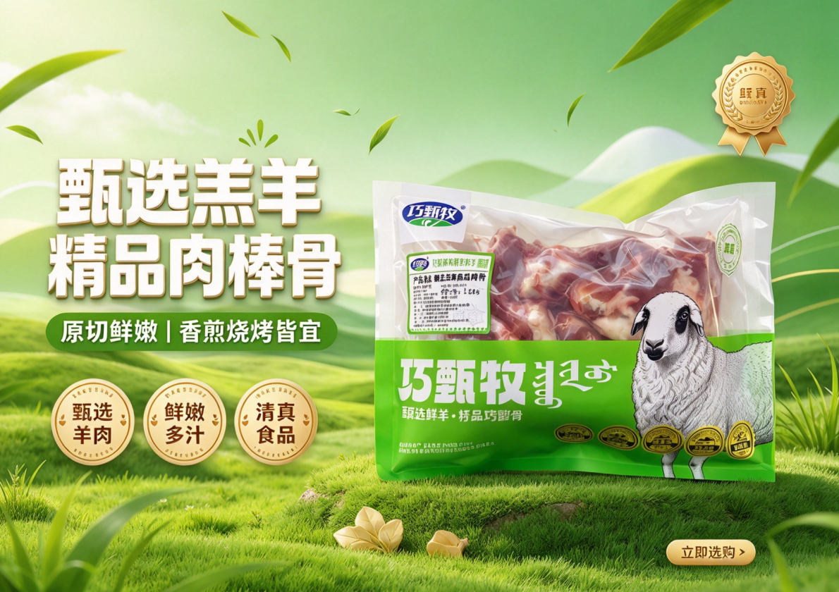 甄选羔羊骨香手把肉