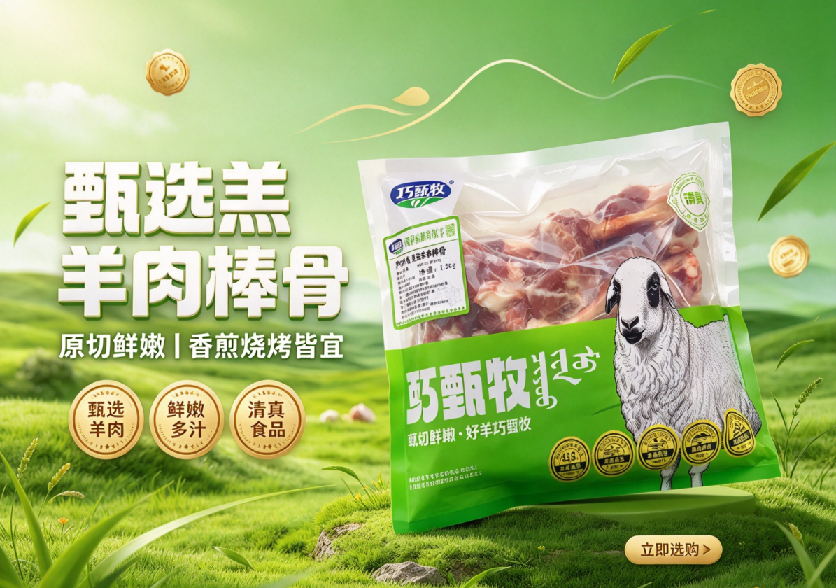 甄选羔羊肉棒骨